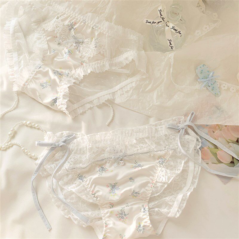 森日和叶法式浪漫碎花纯欲内裤女y生2025新款性感网纱蕾丝女三角