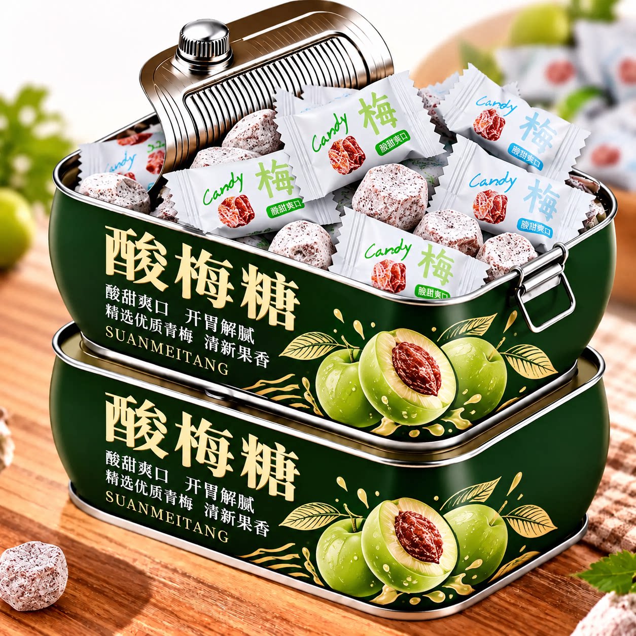 正宗话梅味清凉酸梅糖开胃解腻糖果前台招待办公室休闲零食旗舰店