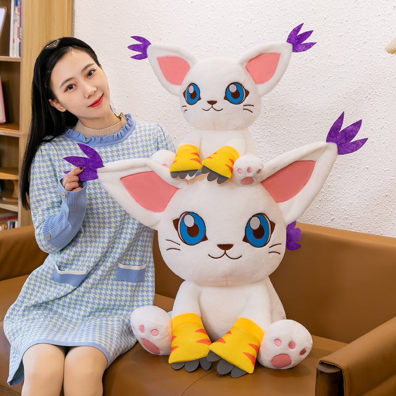 可爱卡通猫咪毛绒玩具公仔二次元小猫布娃娃男女友睡觉安抚抱枕