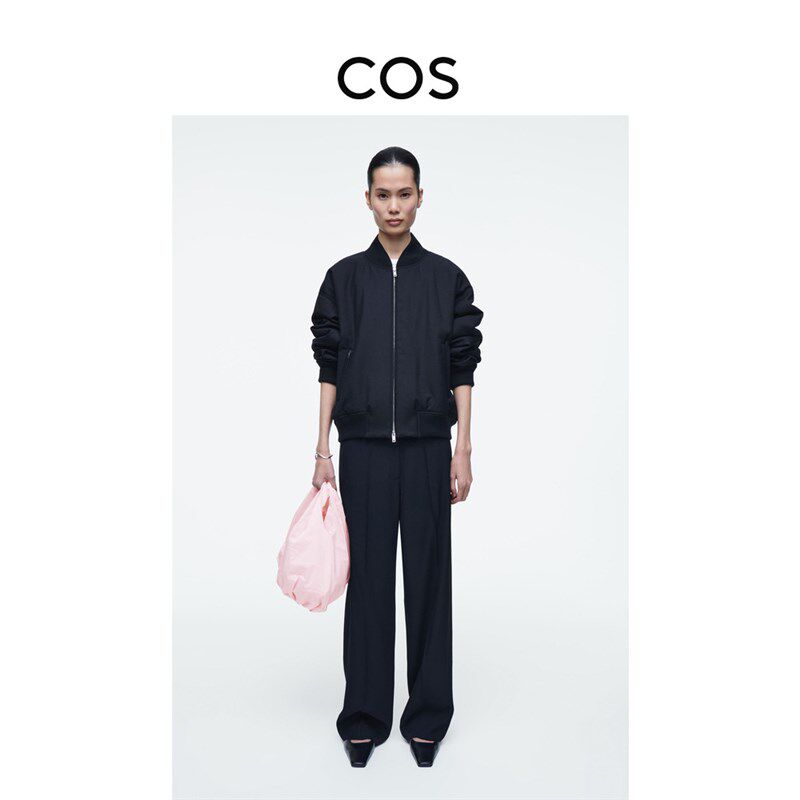 COS女士 大容量褶皱单肩包南瓜包粉色2025春季新品1267956003