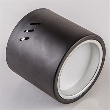 led明装筒灯过道灯黑色圆形桶灯7W12W瓦吊吸顶式免开孔玄关射灯