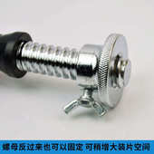 2.5cm哑铃杆电镀手铃手杆包胶彩胶杆可调节哑铃用杆可配哑铃片