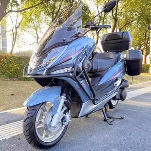 新款宏图狮吼踏板摩托车燃油150国四电喷大型整车全新包邮可上牌