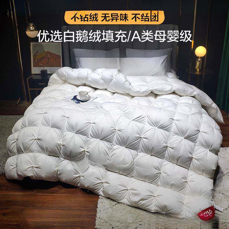 鸭羽绒被加厚保暖冬被芯9鹅绒酒店单人5绒被棉被冬天白tzNNhpQn季