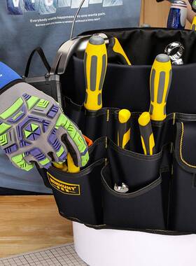 多功能包工具桶包功电UIK工布帆能袋维修包手提工地施工工具包