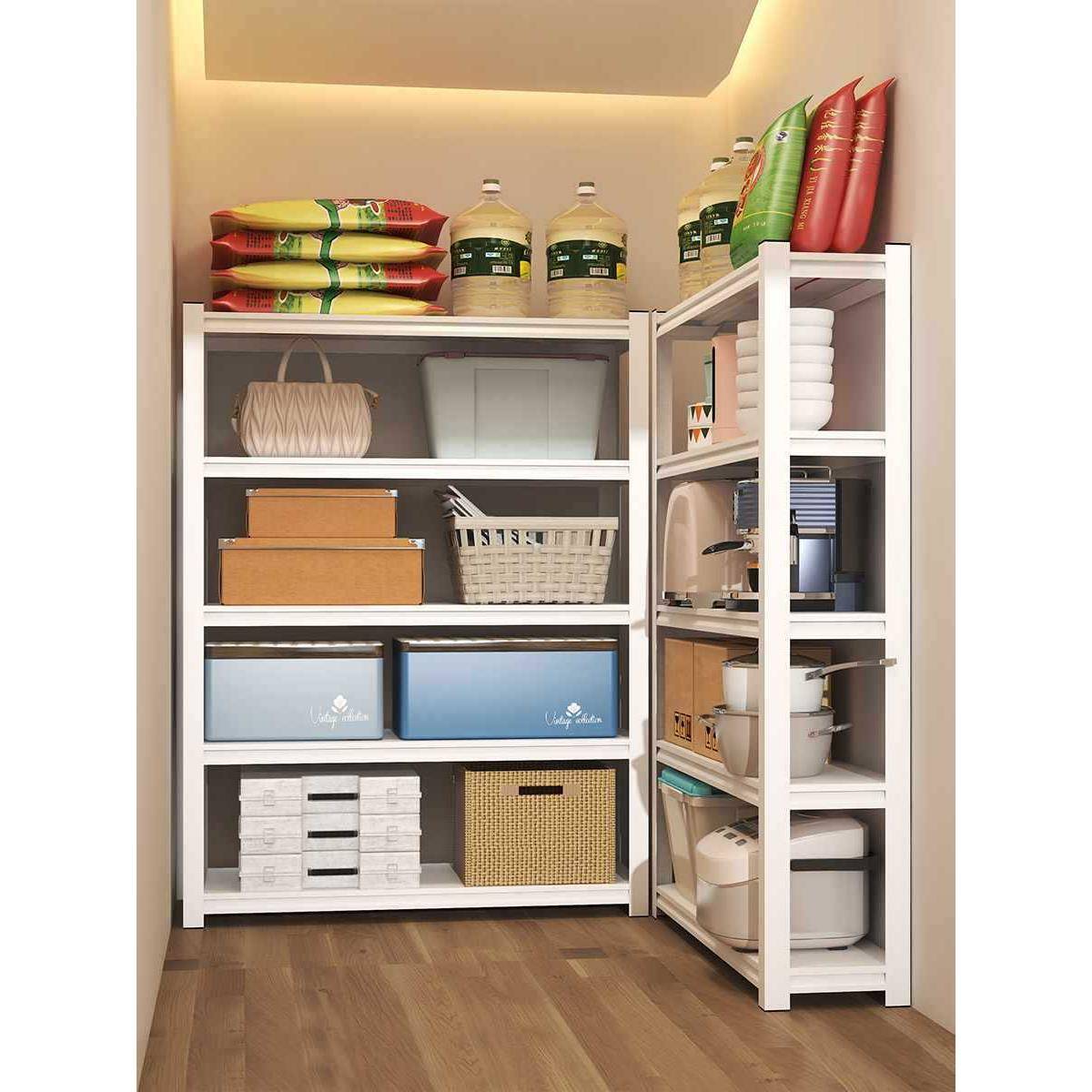 ///家用货架物置架多层落地阳下台仓库储物架地纳室杂物收KBH铁架