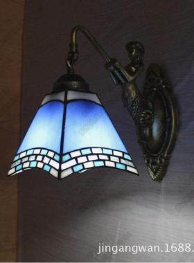 蒂凡尼地海蓝色简约欧室头式壁灯中卧卫生间厨房餐HAB厅走廊多镜