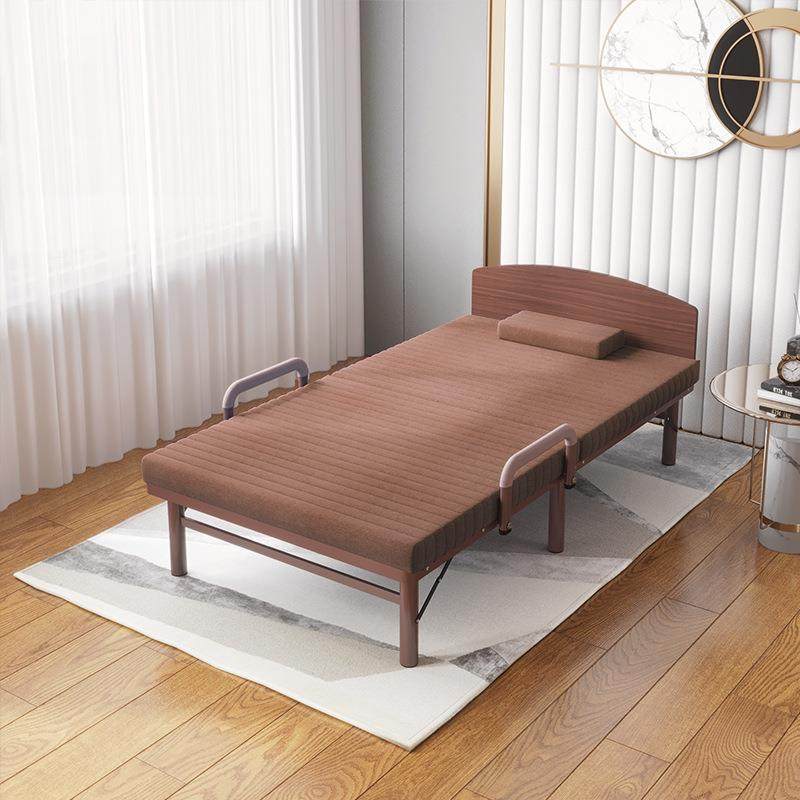 单5人床老人床钢孕妇床欧莱特曼B901BN棕垫加高0CM可叠金属架折床,住宅家具,折叠床,淘宝优惠券,粉丝福利购,淘宝优惠卷