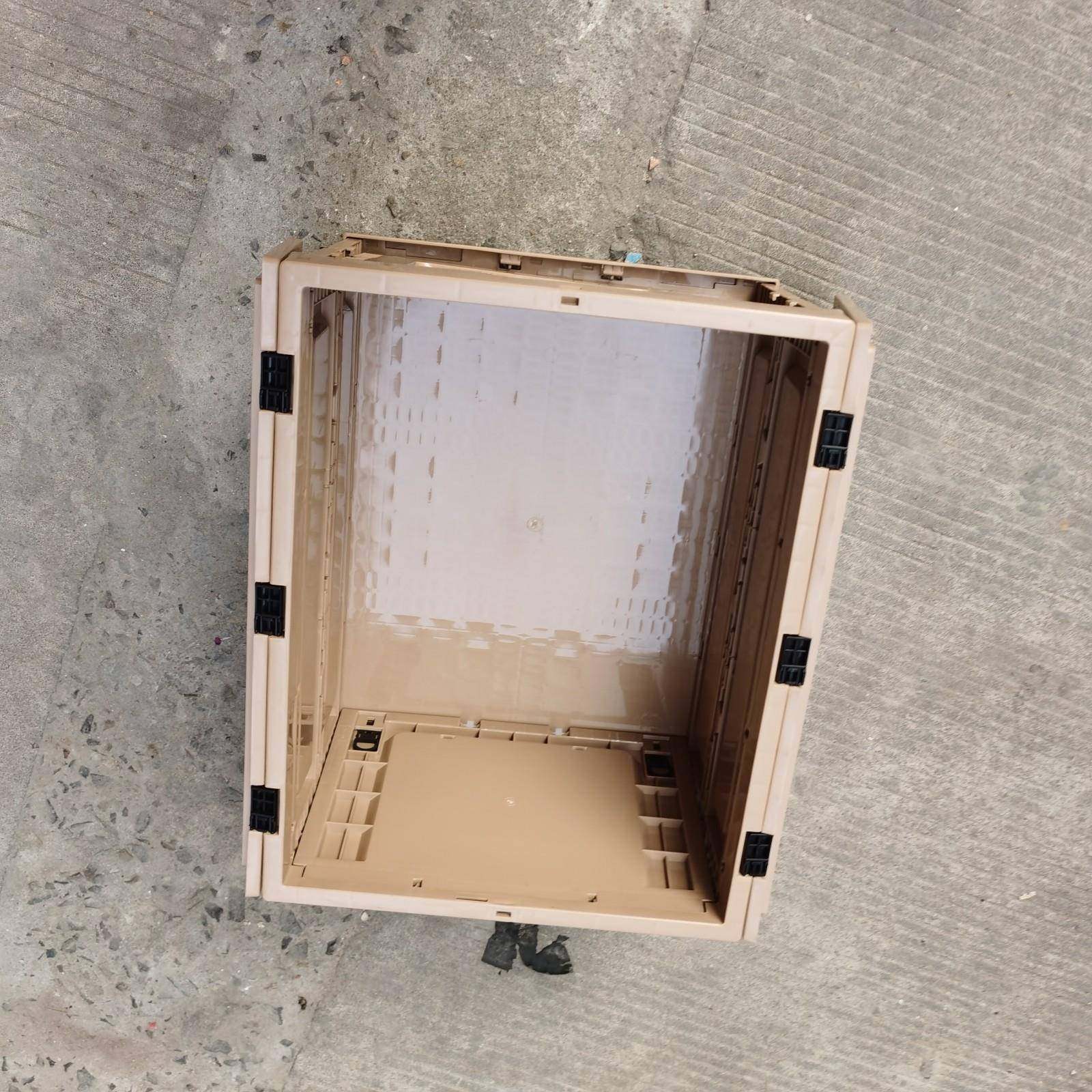 PP塑料002折叠储箱带盖叠箱衣物收纳箱折叠收纳物5折30*410*310