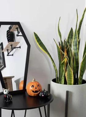 木质暗特黑风6.30置架哥式装饰黑色浮动板置物架家用木制壁搁挂物