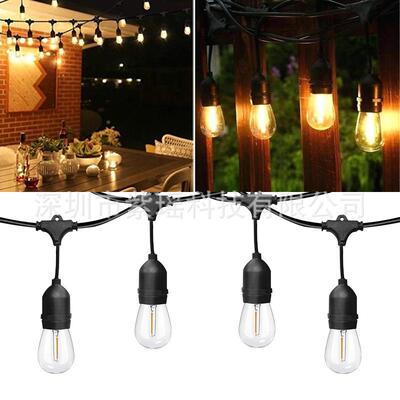 厂EEN直家销3W4太阳能15LED球泡灯S1装饰灯婚庆灯防光雨暖灯串草