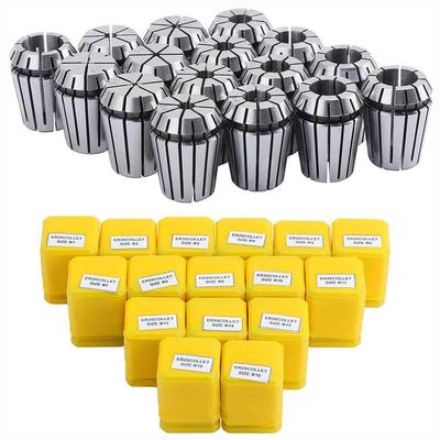 ER25弹性筒夹英制筒夹套弹簧夹头DIN6489雕-刻机夹头装ER2516PCS