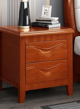 L$H带锁实床柜家用简约易新中式木头轻奢现70663代简免安装床边收