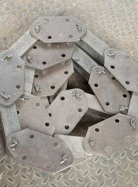 板条式链矿用运输锰钢链条NE传动板链条GFNNE30式NE50提升机板链