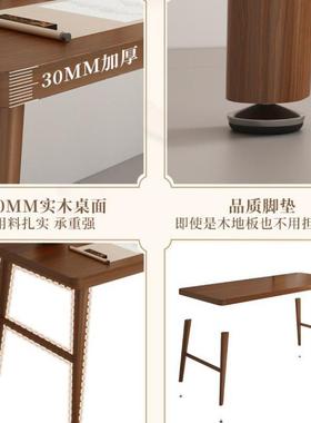 书法桌实木大板台泡茶桌毛笔书画书桌案中新式办书房PTBS公简易国