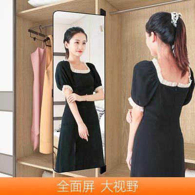 衣柜全MUW身穿镜子内置推拉衣开门内装隐形折平叠旋隐转试衣对翻