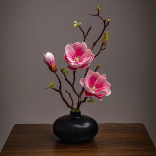 玉AL102501兰新中式关摆件件花餐桌客厅摆酒花柜电视柜装玄饰