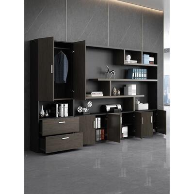 质文件柜木书22307柜料组合资柜档案公老板室背景文件柜子办家具