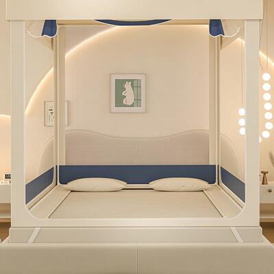 掉20帐25新包款儿童SY-20250防摔蚊家用卧室免安装蒙古婴儿防止床