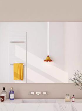 卫间软浴子贴墙自粘室镜免打孔墙面镜亚TJI生克力高清镜片厕所化