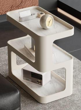 现带轮可移动岩代板沙发边41479几边艺柜家子用客厅简约铁茶几小