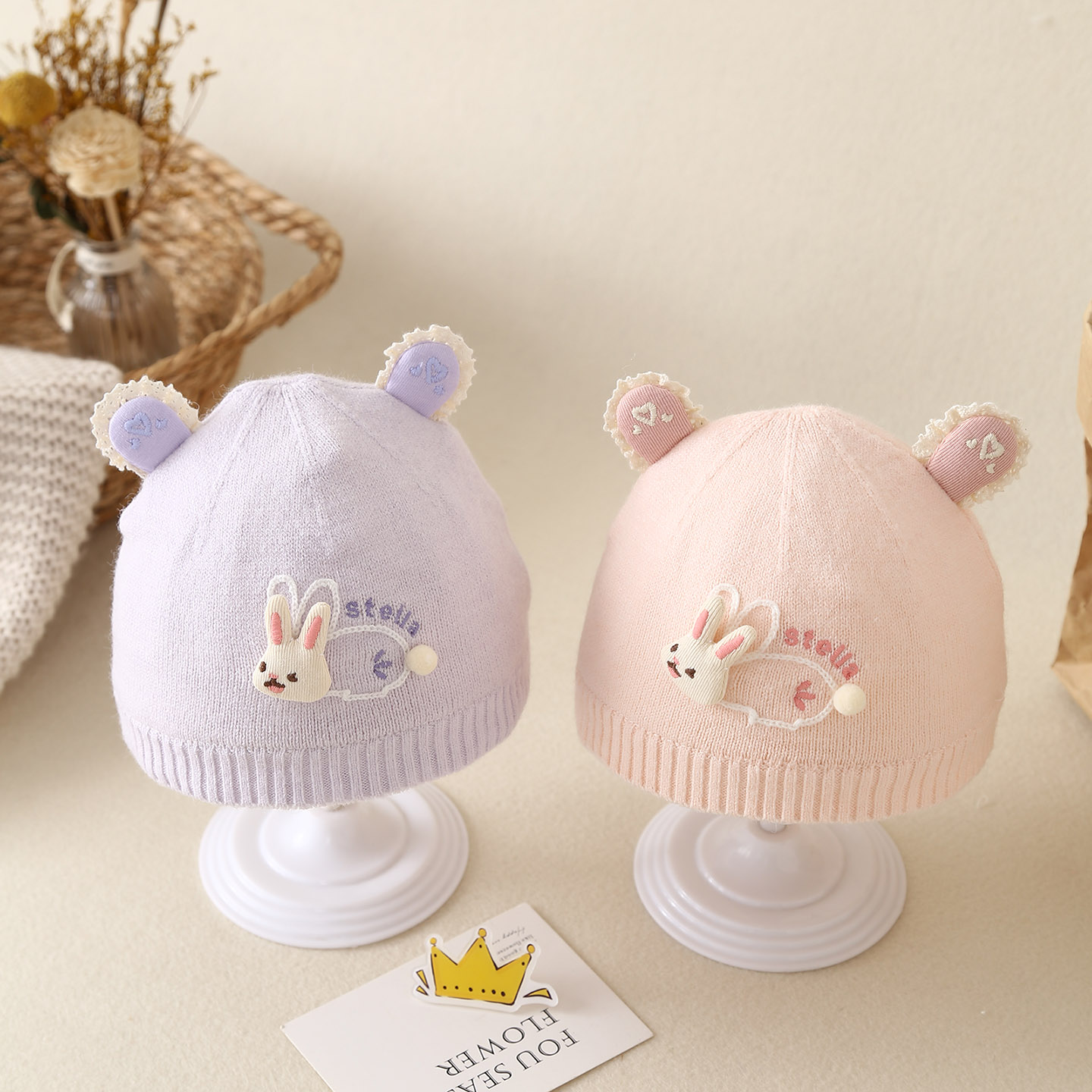 新生帽子秋冬季保暖加厚夹棉护囟门胎帽男女宝宝小月龄婴儿套头帽