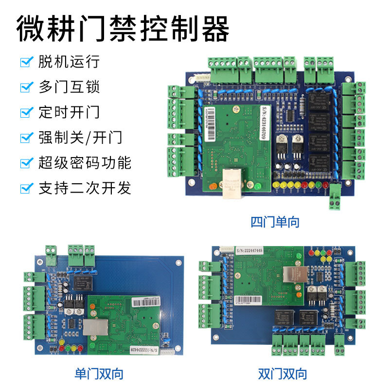 微耕门禁系统TCP/IP网络控制板