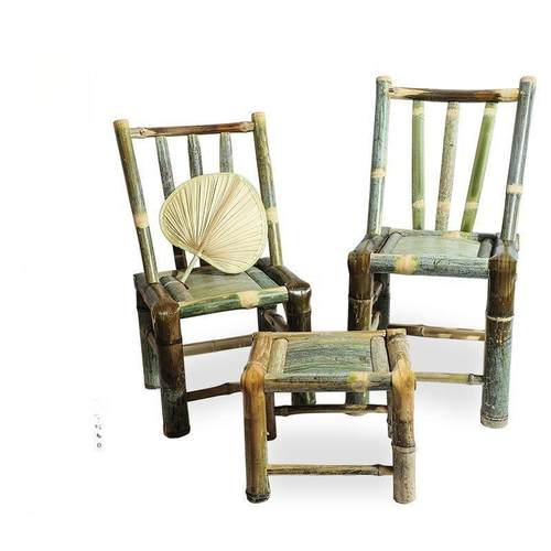 竹椅子靠背椅太师椅阳台竹编竹制品小椅老式椅子竹凳子楠竹单人椅