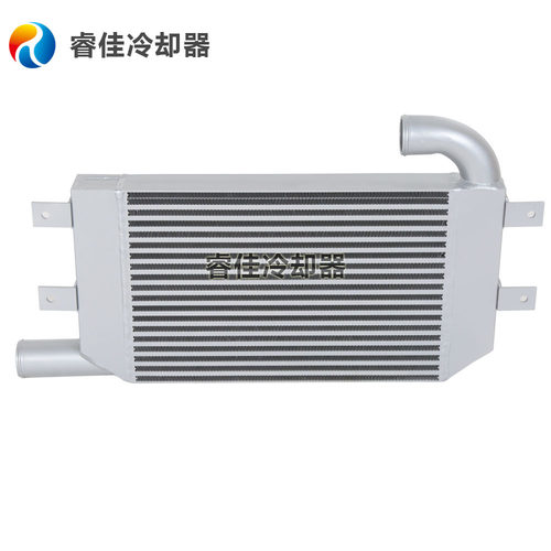 订做睿佳工程车中冷器全铝中冷器水箱散热器工程机械冷锻散热器