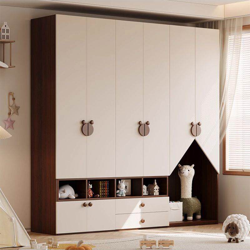 全实木橡木2026新款儿童衣柜组合男孩女孩城堡卧室收纳储物大衣橱