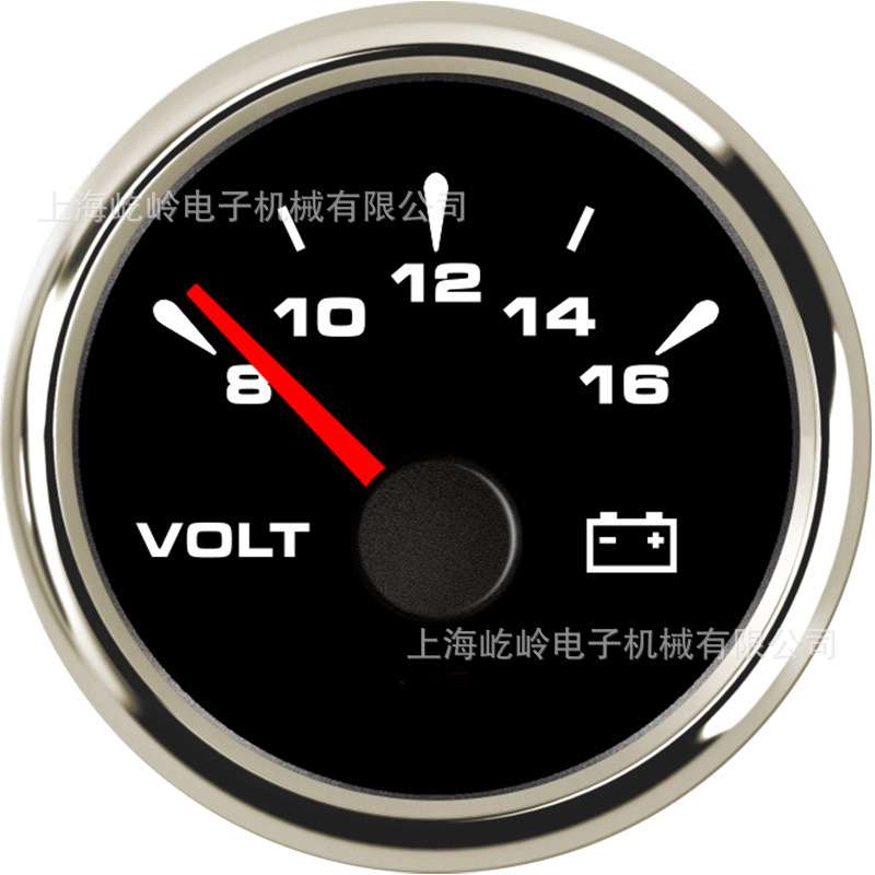 52mm指针电压表8-16V 16-32V 汽车卡车轮船游艇改装可用电压表