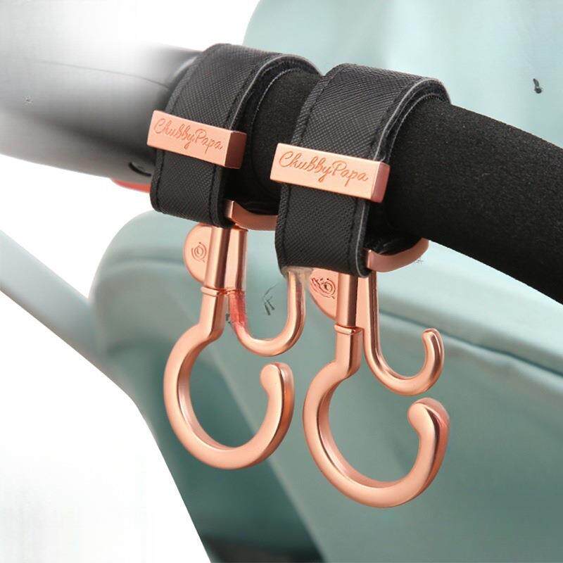 可旋转婴儿车配件宝宝手挂包挂扣童车伞车收纳袋金属推车挂钩通用