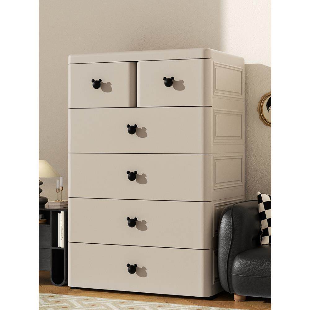 加厚抽屉式收纳柜宝宝衣柜家用多层五斗柜子婴儿童置物储物整理箱