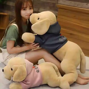 2024新款金毛绒玩具趴趴狗拉布拉多玩偶公仔床上睡觉抱枕女生腰垫