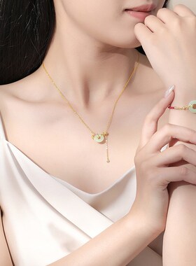 原创灵龙平安扣手链女复古中国风福字红绳手绳2024生肖龙年手饰品