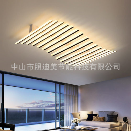 新款客厅灯现代简约大气led卧室房间吸顶灯北欧创意长方形大厅灯