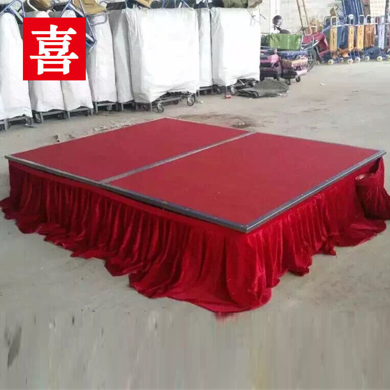 婚庆舞台现货直销 钢架结构可拼接可移动舞台 学校演讲台合唱台
