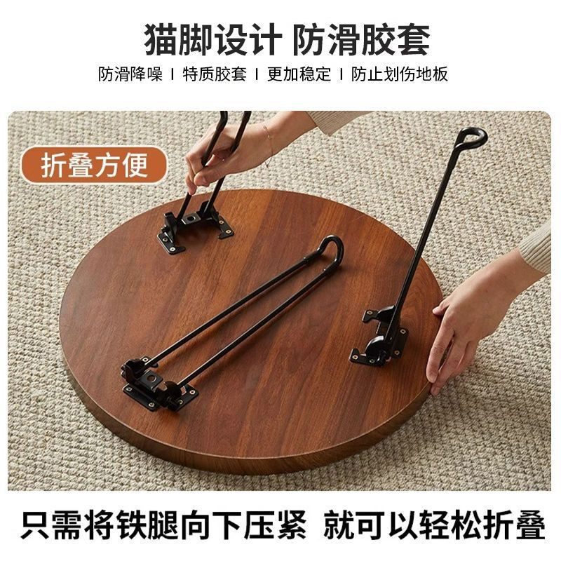 折叠小茶几轻奢家用小户型组合茶几简约飘窗阳台茶桌民宿酒店茶台