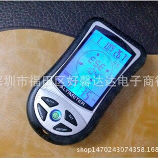 八合一手持电子指南针海拔表 户外运动多功能高度计气压计海拔仪