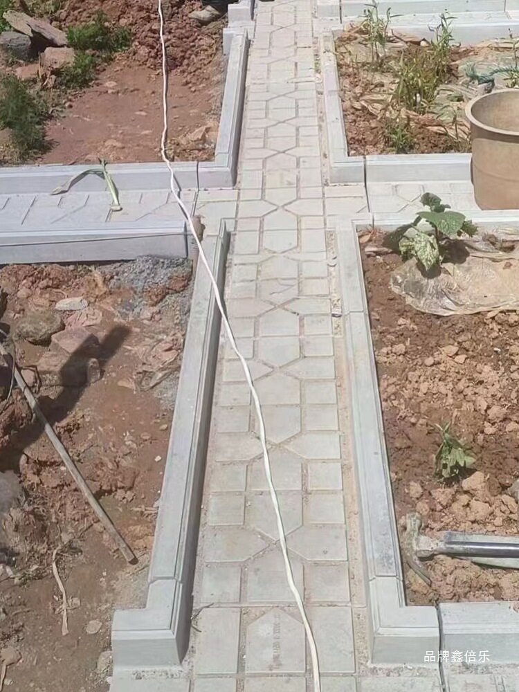 菜地沟板模具菜地沿路菜沟板庭院花园菜园铺路板自制水泥塑料模具