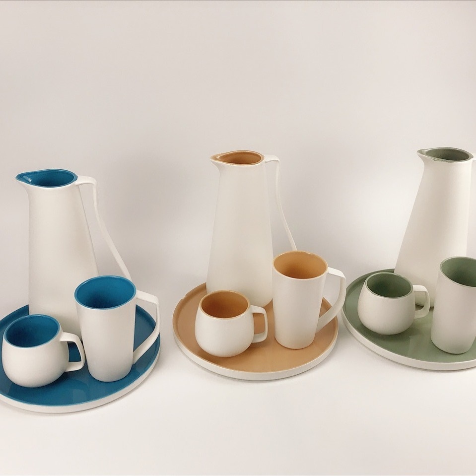 厂家直销意式极简北欧陶瓷水果盆创意果盘样板间客厅软装饰品摆件