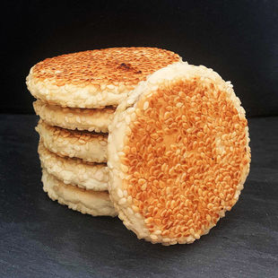 湖北特产超薄黄石金虹港饼老式手工芝麻饼干孕妇老人食品零食小吃