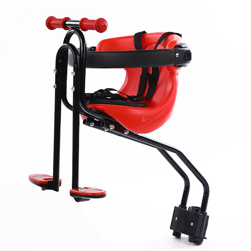 速发现货山地置自行车前车儿童安全座椅全围护栏快拆宝椅座宝车座