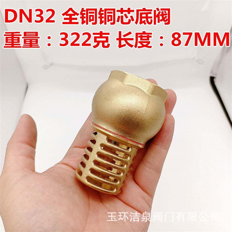 速发黄铜水泵底阀 防倒流单向阀 止回阀D15-D100 规格齐全 现货直