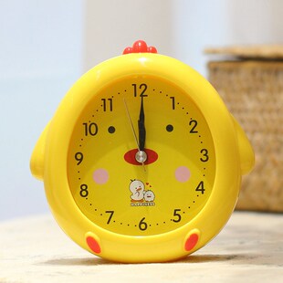 速发可爱小男闹钟懒孩儿童学生用卧室兔人小闹表床头小闹铃台钟