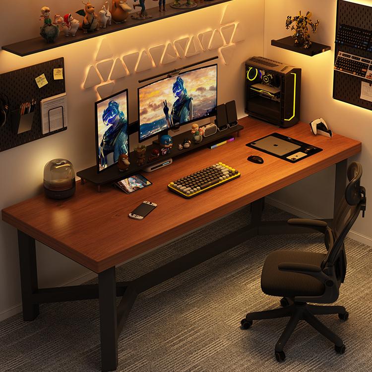 速发电脑桌桌式家用电竞桌椅卧室工作台书桌学生学习桌办公台简易