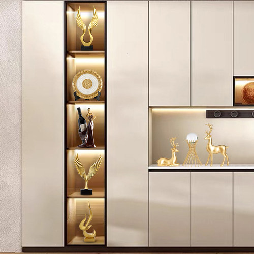 速发高档轻奢客厅餐柜柜红酒架摆件柜酒装饰品家居电视边创意摆设