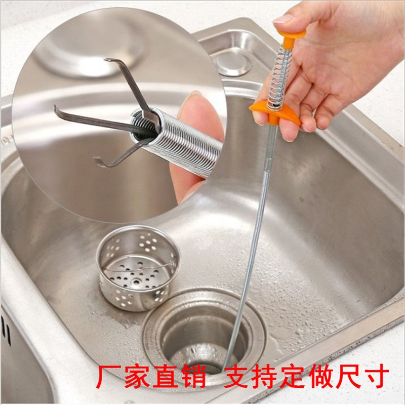 速发神抓管道疏通器工具可弯曲垃圾毛发头发器下水道取清垃圾夹理
