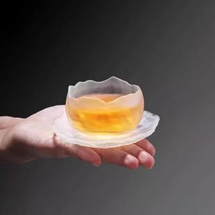 琉璃上神杯冰冻烧功夫茶杯品茗主人玻璃杯磨砂茶具单杯迷 直销新款