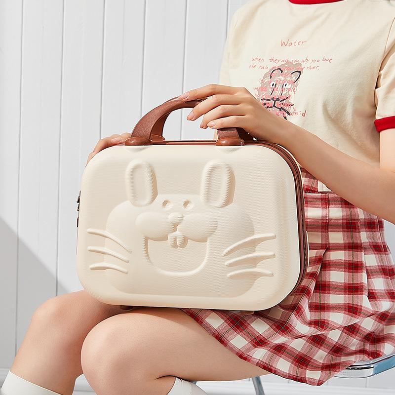 直销新款新款手提箱行李化妆箱14寸16卡通可爱密码箱儿童迷你旅行